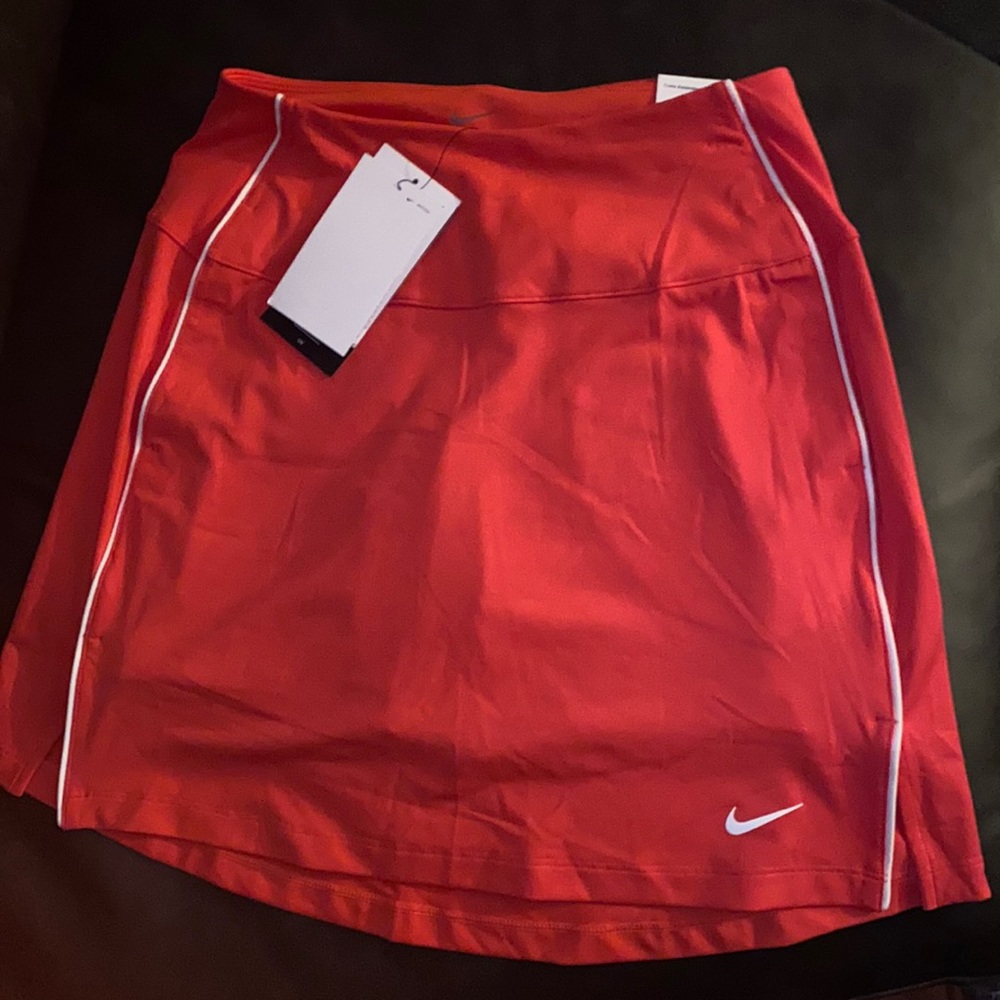 Nike Dri-FIT UPF 40+ Golf Skirt with Shorts, XS, Side Pockets, Zip Back Pocket
